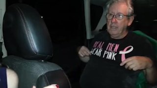 John gets pissed on by Lisa and Pauline in the car park