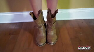 Blonde Cutie Breanna Sucks A Boner And Gets Her Twat And Ass Hole Fucked!