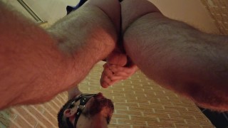 Man fucks his roommate in the mouth pisses on his face worships feet and cum on face. Homemade porn