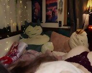 Aftynrose asmr girlfriend needs attention on this stormy night video