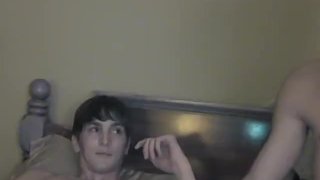 Wild twinks sucking big cock and pounding in nasty threesome