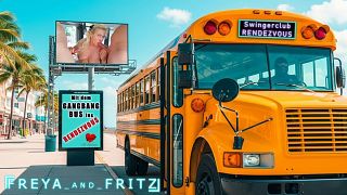 Gangbang Bus Vol. 1 – Freya fickt im Gangbang Bus mit unbekannte Typen und entsaftet sie.