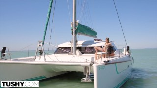 TUSHY Gorgeous model has an insatiable lust for anal sex