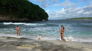 Deep blowjob from hot brunette stranger on the beach! Trailer